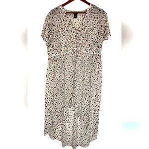 Torrid Chiffon Floral Print High Low Tunic 4x